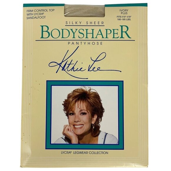 Kathie Lee Bodyshaper Pantyhose Lot of 2 Pair Silky Sheer Plus Size Firm Control - Picture 4 of 5